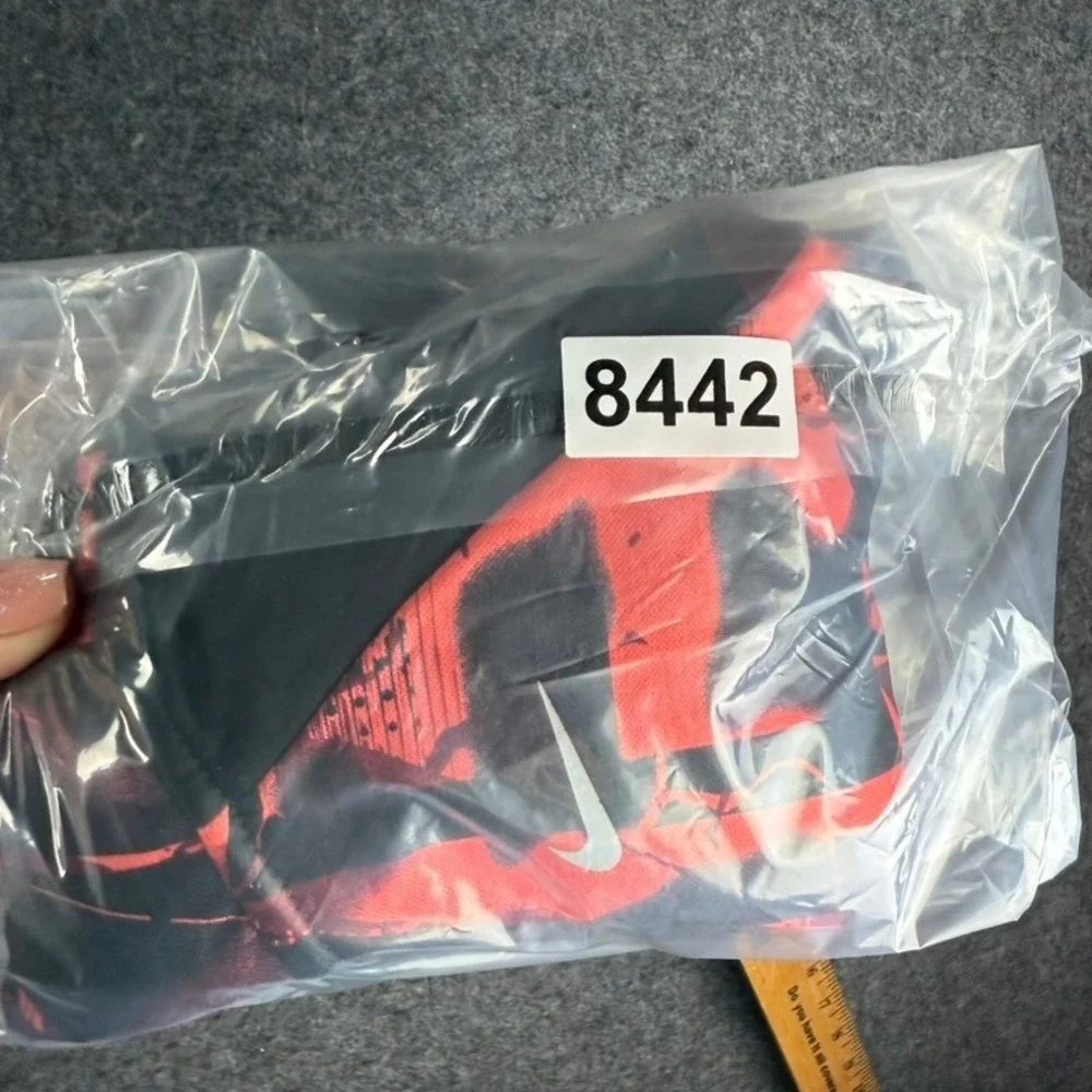 Nike Dri-FIT Kids' Full-Zip Hoodie Sweatshirt Black Red‎ Graphic Size 12M